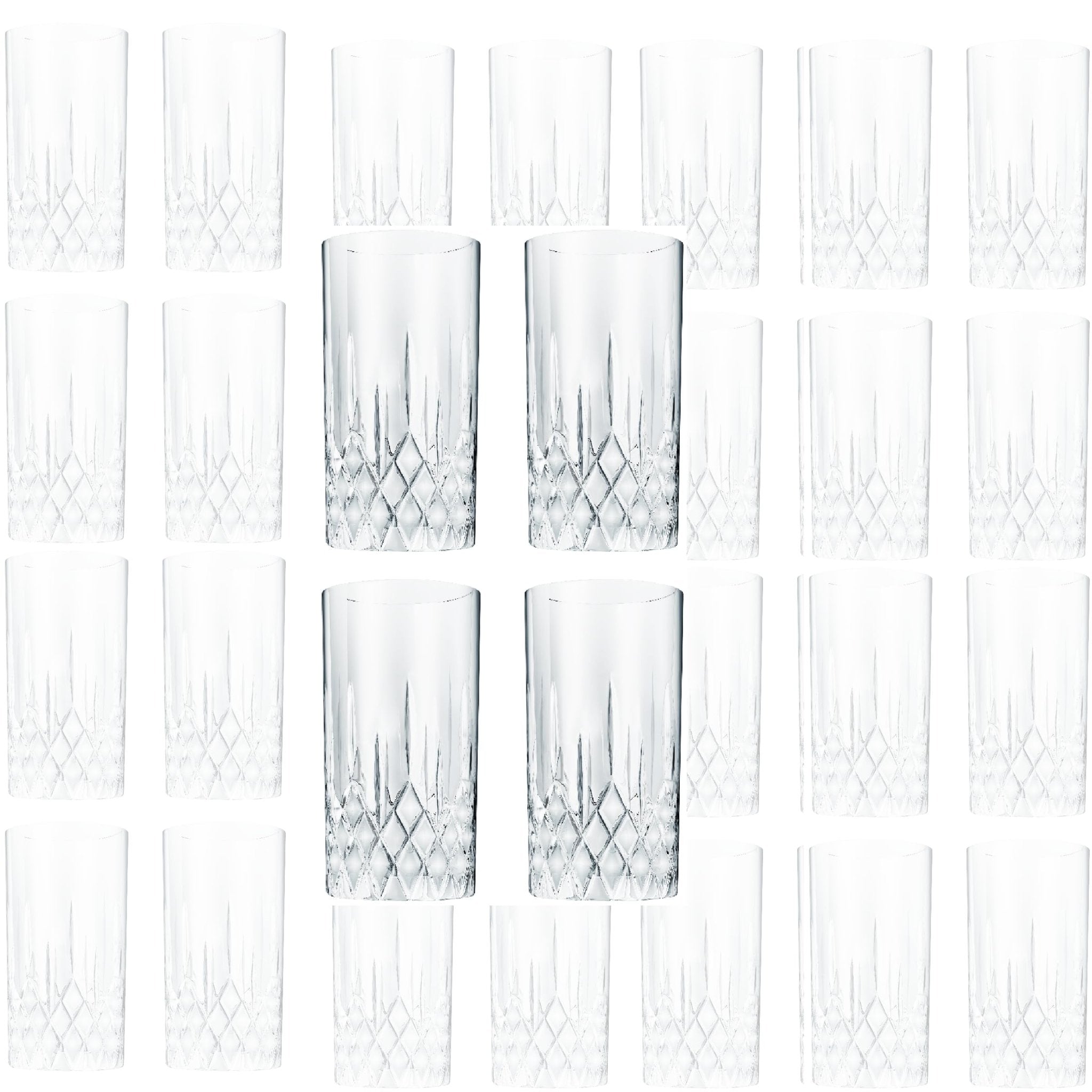 Tom Collins Drinking Glasses – Premium Water Glasses – 12oz - POPvault