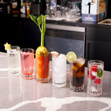 Traze Tom Collins Crystal Cut Glasses - 11.5 Oz - POPvault
