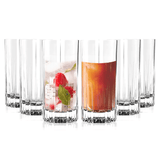 Traze Tom Collins Crystal Cut Glasses - 11.5 Oz - POPvault
