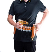 Two Pistols Decanter Holster Set With 6 Shot Glasses, Pourers, & Stoppers - POPvault