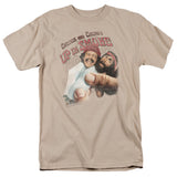Up In Smoke Rolled Up Mens T Shirt Sand Officially Licensed - POPvault