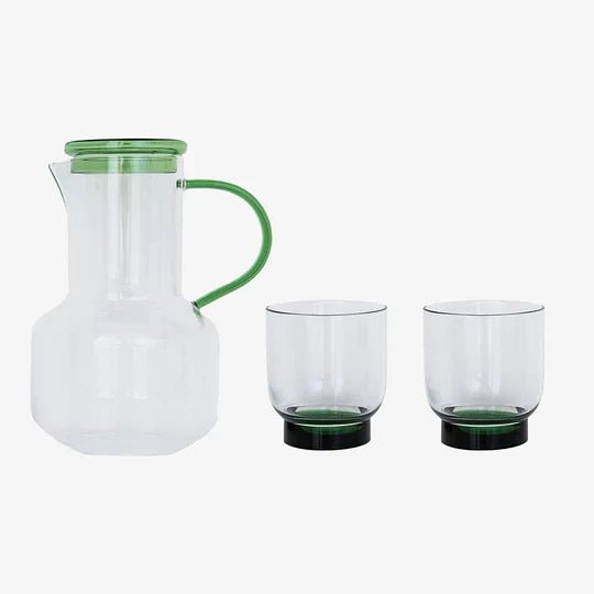 Verde Vista Glass Carafe Set of 3 - POPvault