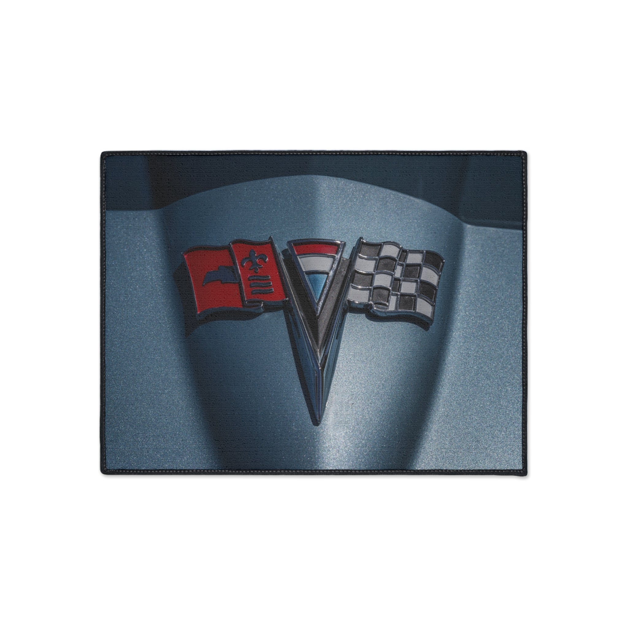 Vintage Auto 1963 Vette Hood Ornament Premium Heavy Duty Mat - POPvault
