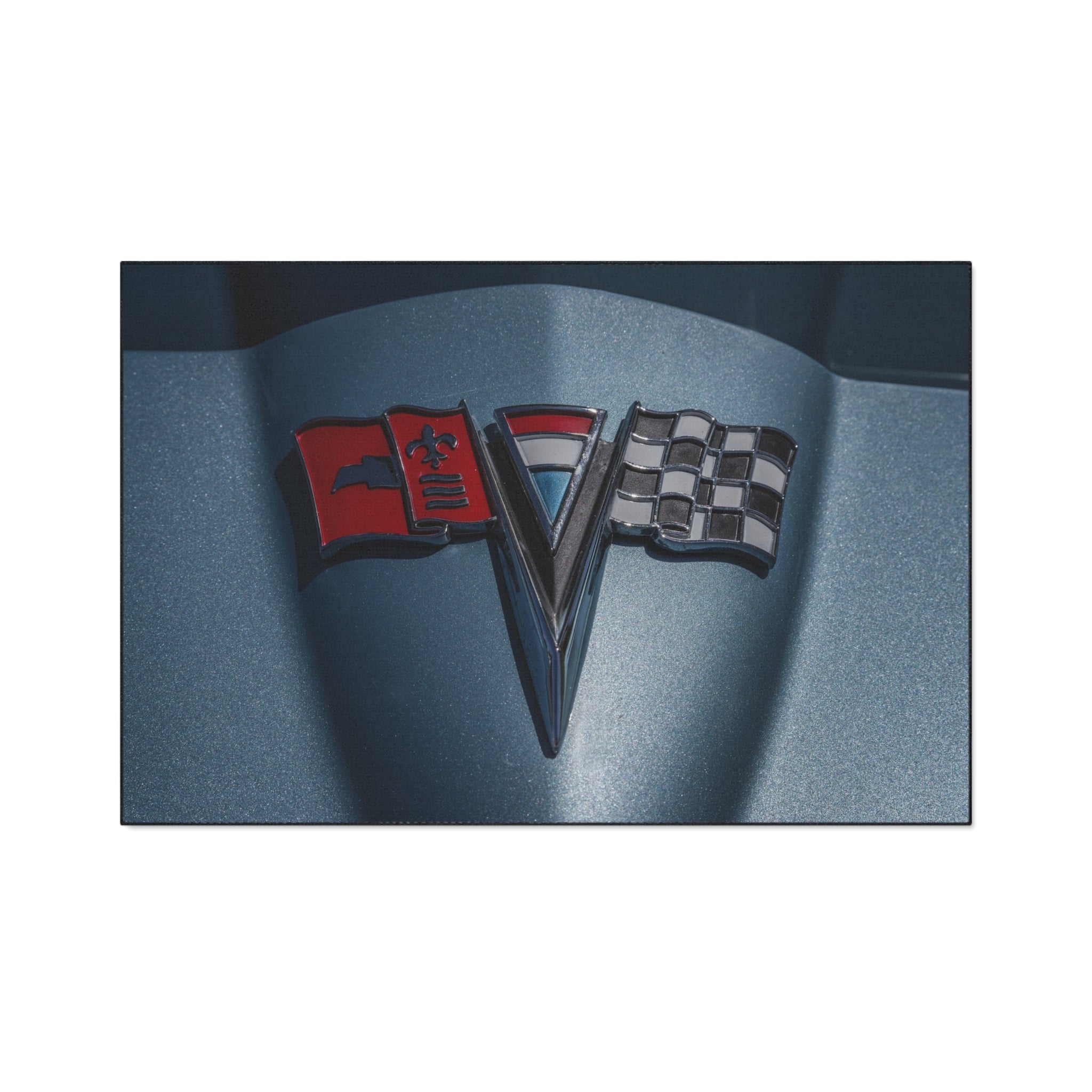 Vintage Auto 1963 Vette Hood Ornament Premium Heavy Duty Mat - POPvault