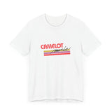 Vintage Camelot Music Record Store Logo Unisex Jersey Short Sleeve T-Shirt - POPvault
