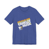 Vintage Camelot Music Record Store Logo V.2 Unisex Jersey Short Sleeve T-Shirt - POPvault