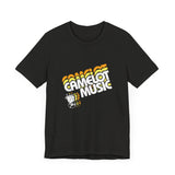 Vintage Camelot Music Record Store Logo V.2 Unisex Jersey Short Sleeve T-Shirt - POPvault