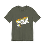 Vintage Camelot Music Record Store Logo V.2 Unisex Jersey Short Sleeve T-Shirt - POPvault
