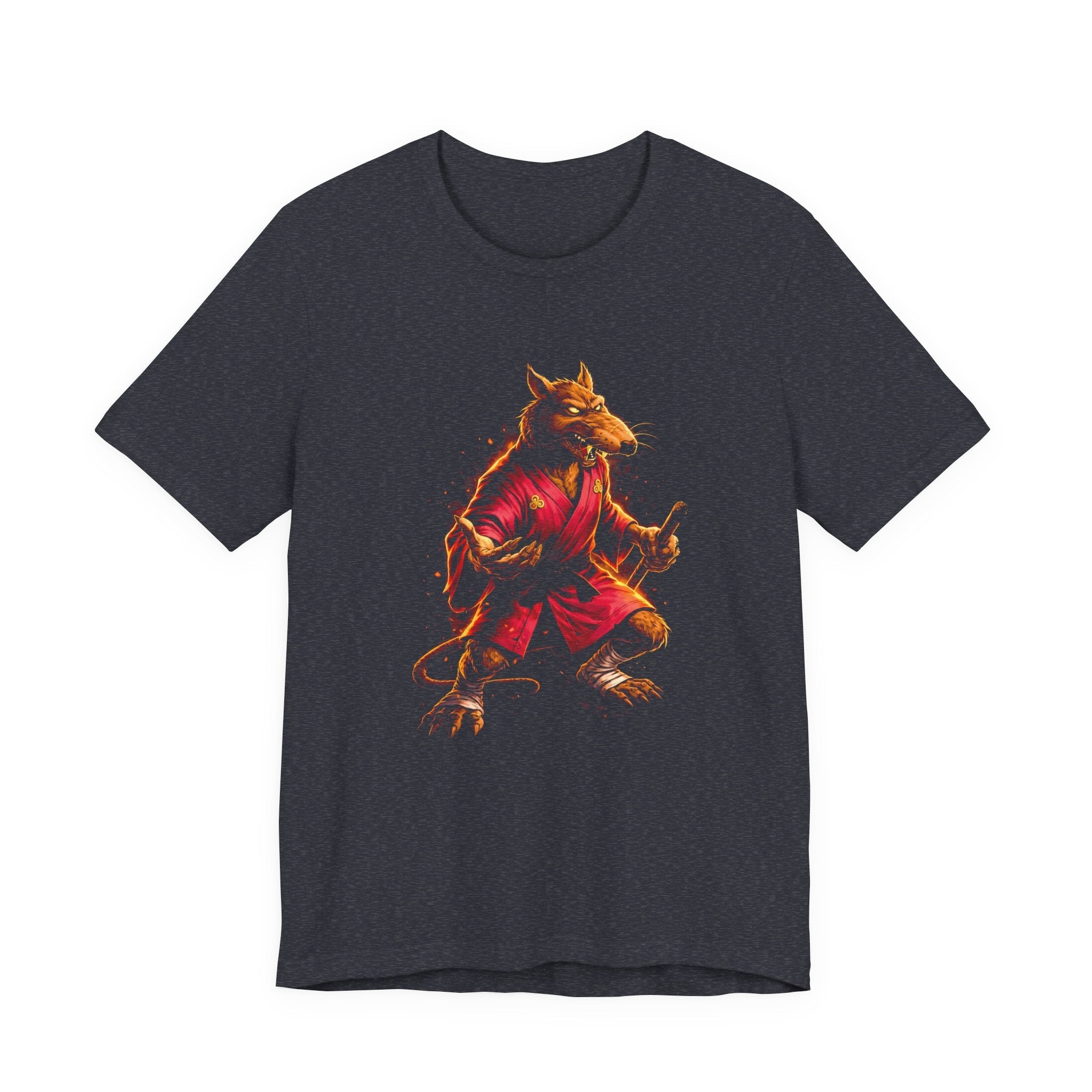 Vintage Cartoon Crimson Sensei Rat Unisex T-Shirt - POPvault
