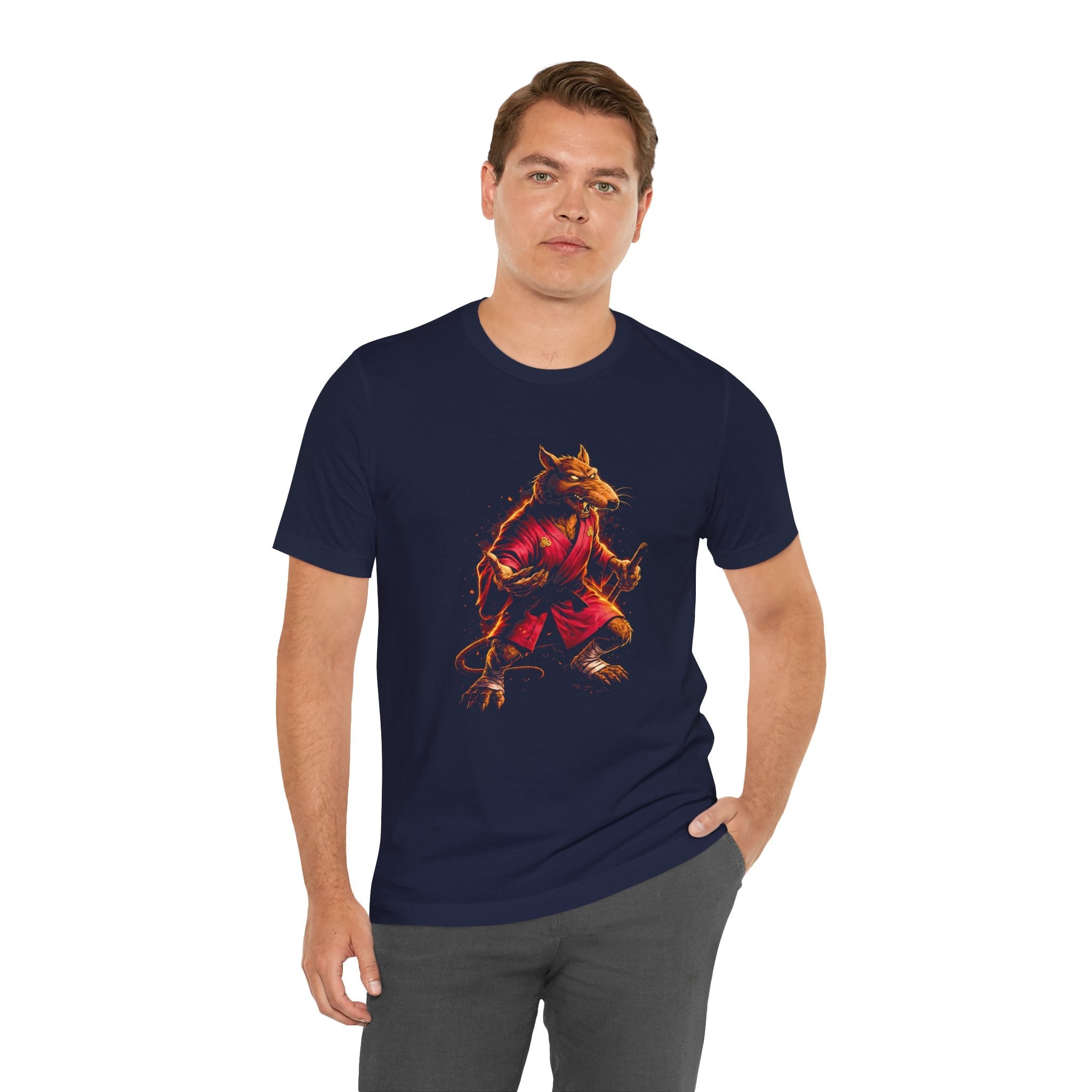 Vintage Cartoon Crimson Sensei Rat Unisex T-Shirt - POPvault