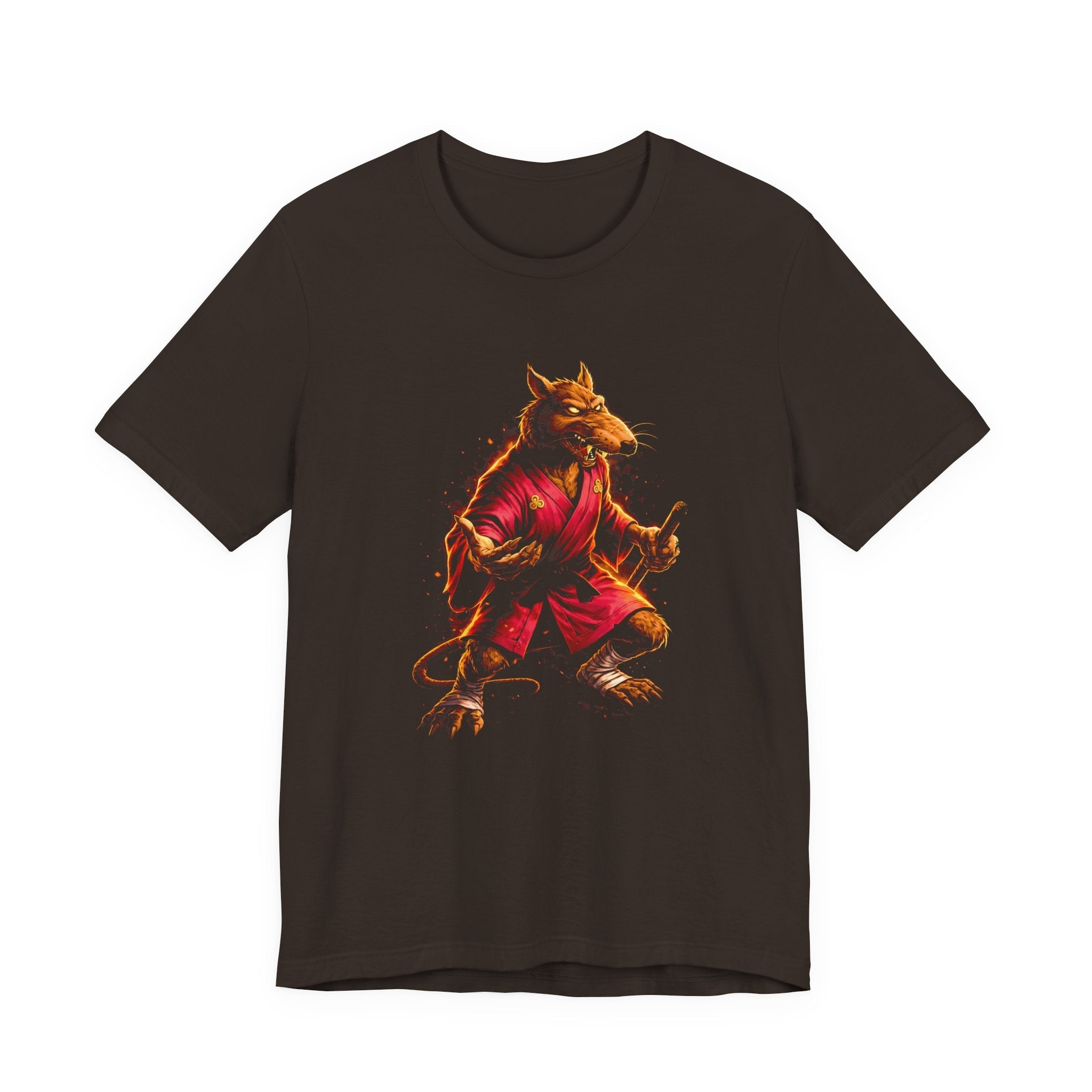 Vintage Cartoon Crimson Sensei Rat Unisex T-Shirt - POPvault