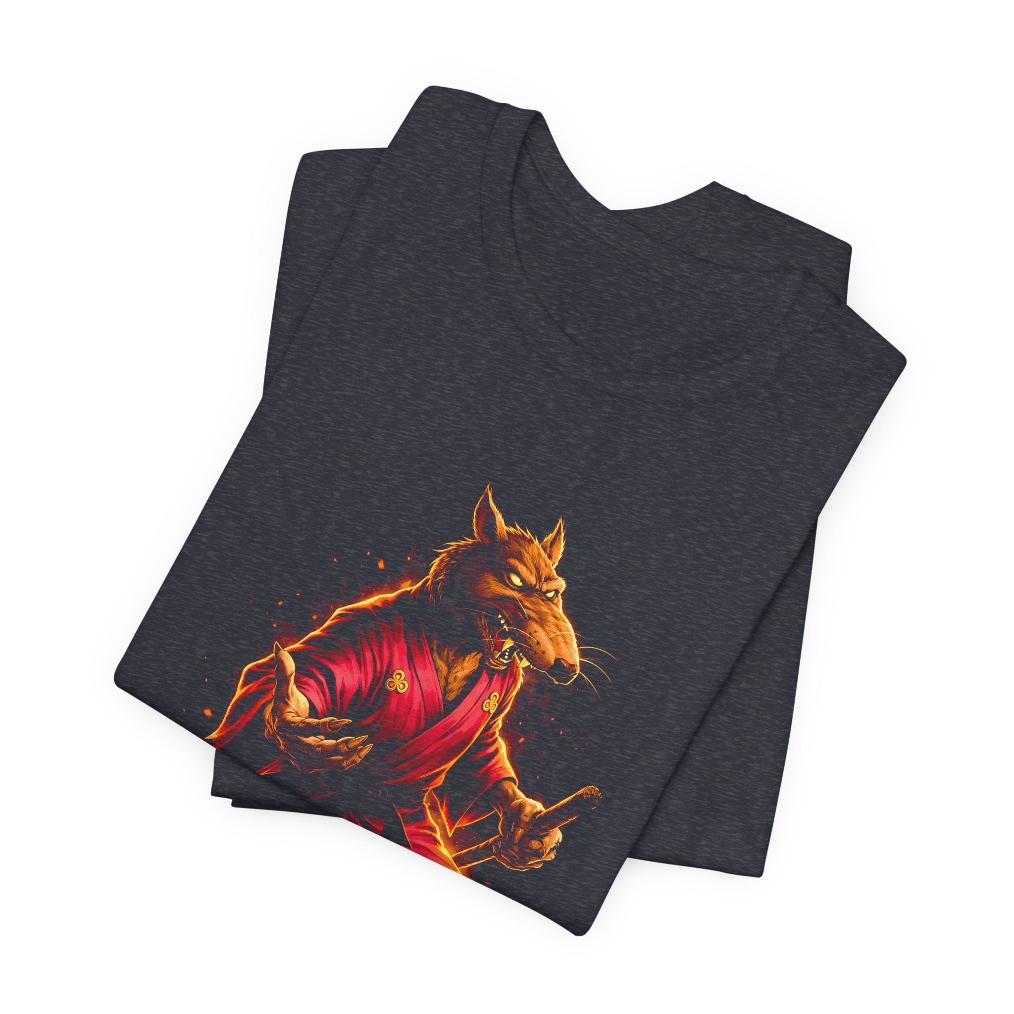 Vintage Cartoon Crimson Sensei Rat Unisex T-Shirt - POPvault