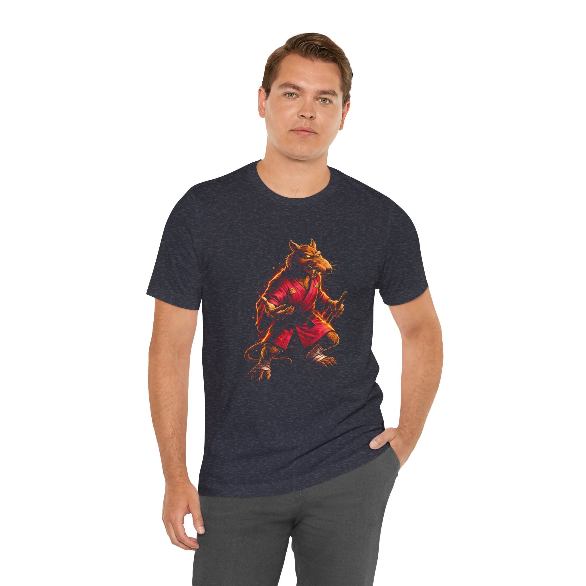 Vintage Cartoon Crimson Sensei Rat Unisex T-Shirt - POPvault