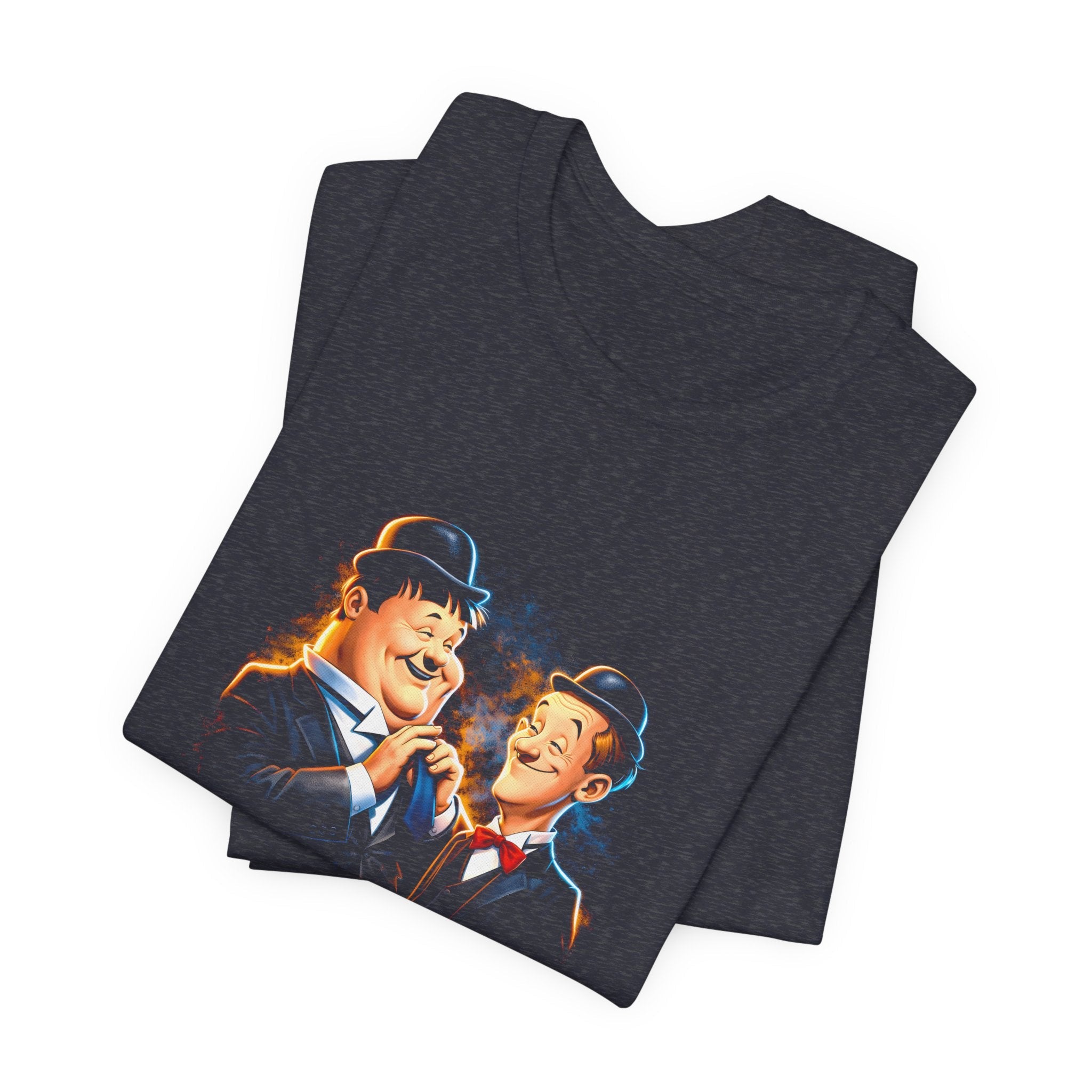 Vintage Cartoon Laurel & Hardy Unisex T-Shirt - POPvault
