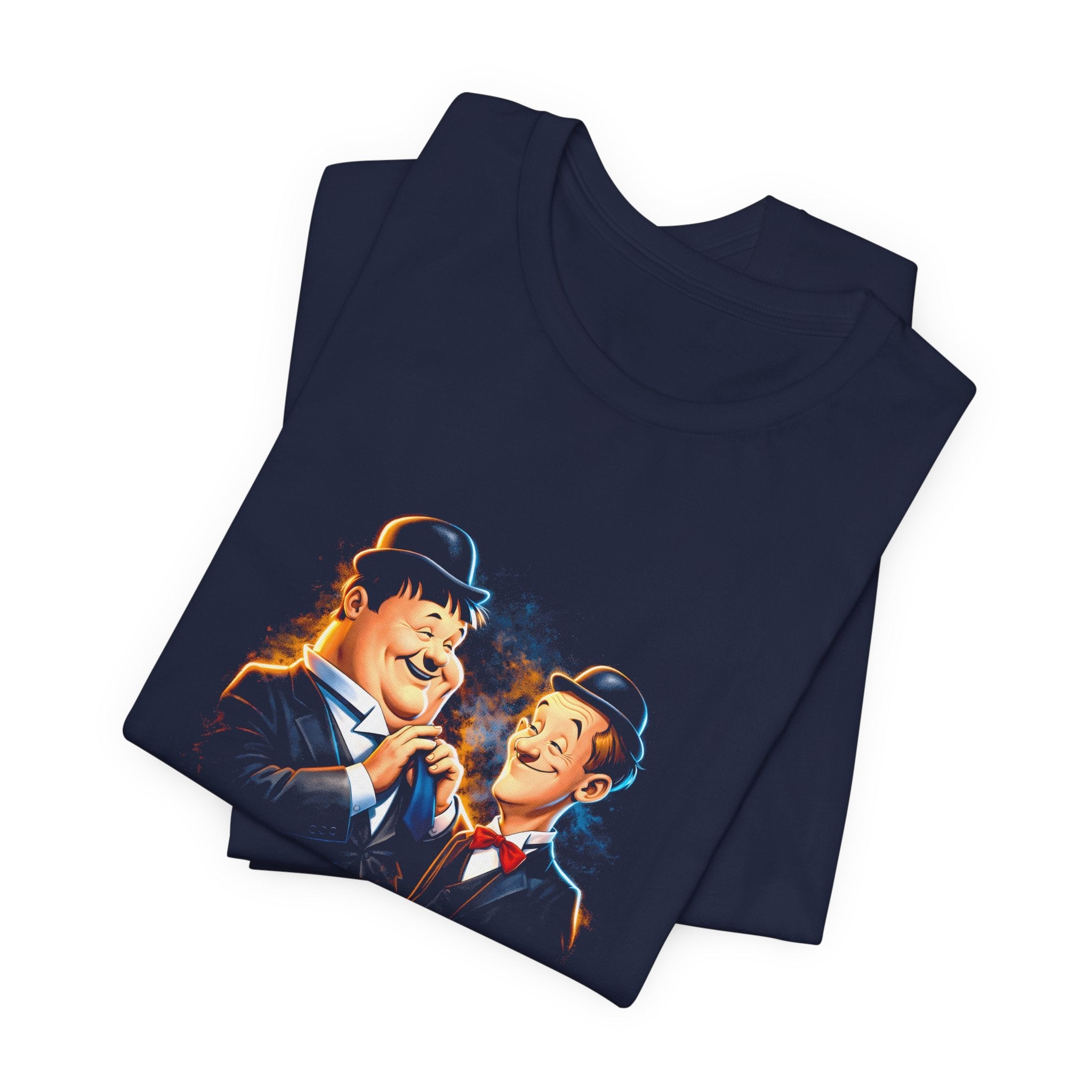 Vintage Cartoon Laurel & Hardy Unisex T-Shirt - POPvault