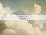 Vintage Cloud Lime Cream Canvas Art Print - POPvault