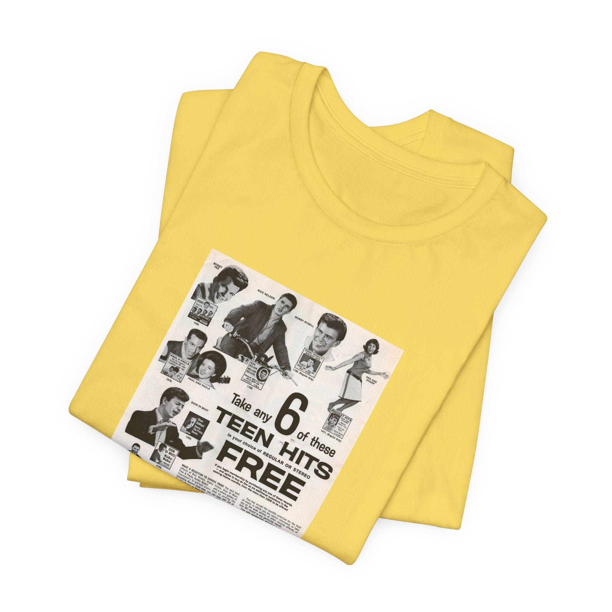Vintage Columbia House Record Club Ad Unisex Jersey Short Sleeve T-Shirt - POPvault