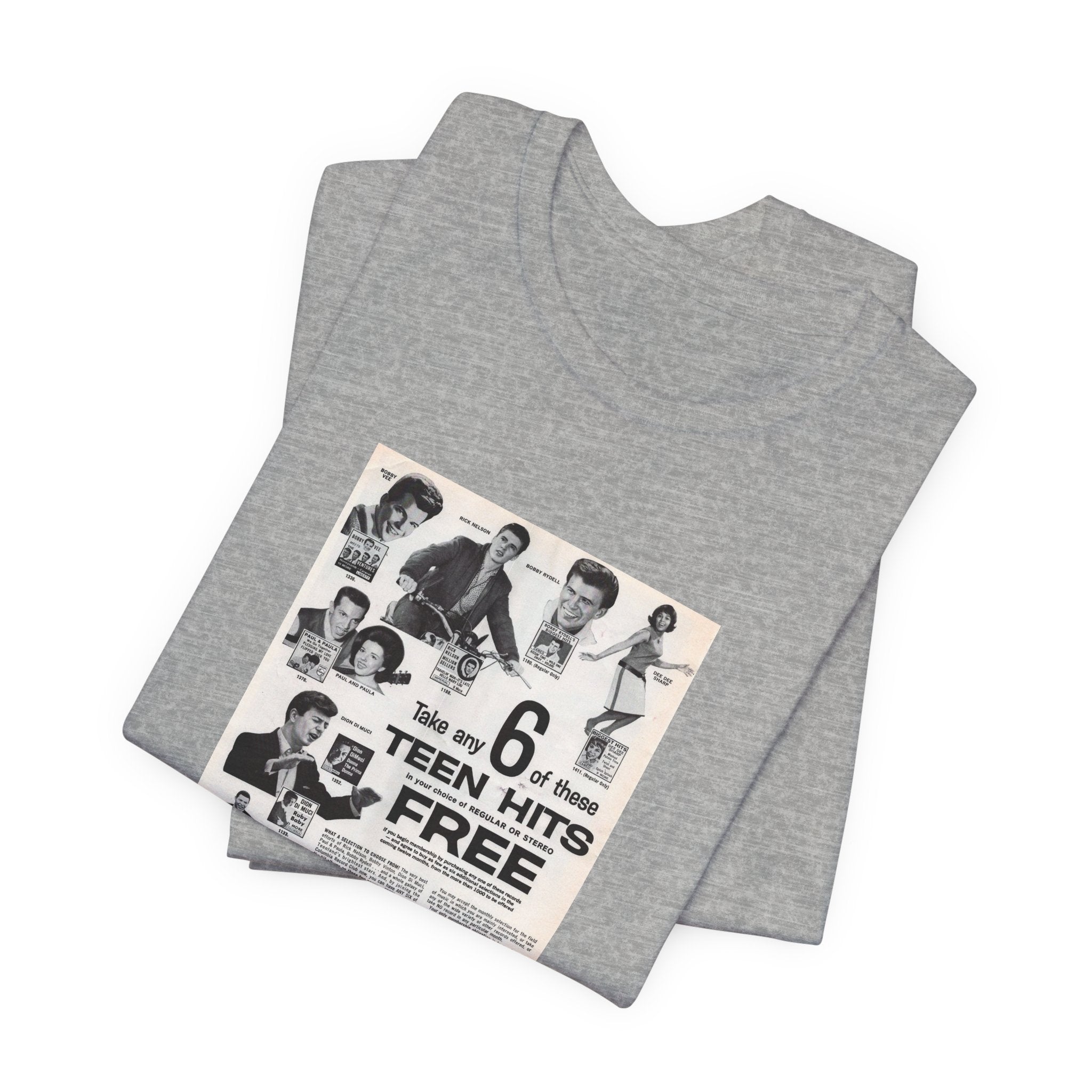 Vintage Columbia House Record Club Ad Unisex Jersey Short Sleeve T-Shirt - POPvault