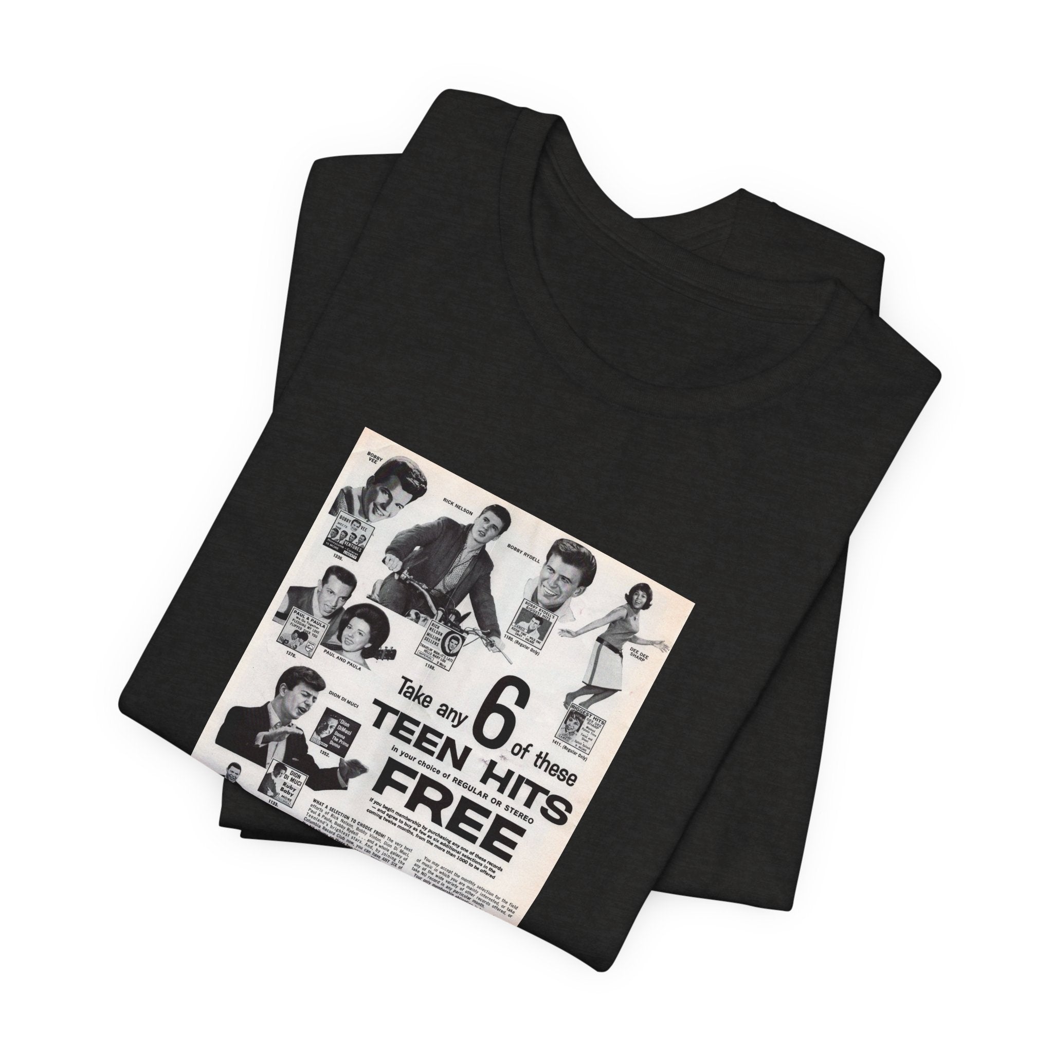 Vintage Columbia House Record Club Ad Unisex Jersey Short Sleeve T-Shirt - POPvault
