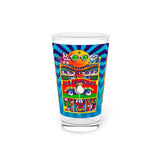 Vintage Concert Poster 16 Oz. Pint Glass — Featuring Big Brother & The Holding Company, Albert King Dance Pinnacle Concert - POPvault