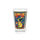 Vintage Concert Poster 16 Oz. Pint Glass — Featuring Blink 182 At The Cincinnati Riverbend Music Center 2016 - POPvault