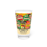Vintage Concert Poster 16 Oz. Pint Glass — Featuring Fats Domino, Bill Doggett, Chuck Berry, Plus More - POPvault