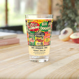 Vintage Concert Poster 16 Oz. Pint Glass — Featuring Fats Domino, Bill Doggett, Chuck Berry, Plus More - POPvault