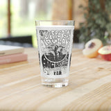 Vintage Concert Poster 16 Oz. Pint Glass — Featuring Jefferson Airplane, Big Brother & The Holding Company At The Fillmore Auditorium - POPvault