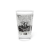 Vintage Concert Poster 16 Oz. Pint Glass — Featuring Jefferson Airplane, Big Brother & The Holding Company At The Fillmore Auditorium - POPvault