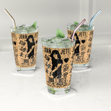Vintage Concert Poster 16 Oz. Pint Glass — Featuring Joan Jett At The Portland Urban Noise - POPvault