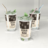 Vintage Concert Poster 16 Oz. Pint Glass — Featuring Kiss, Rush At The Normal I.S.U Union Auditorium 1975 - POPvault
