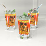 Vintage Concert Poster 16 Oz. Pint Glass — Featuring Stevie Wonder At The Wurzburg Open Air 1984 - POPvault