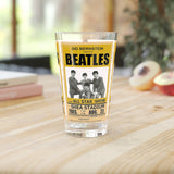 Vintage Concert Poster 16 Oz. Pint Glass — Featuring The Beatles Shea Stadium 1965 - POPvault