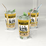 Vintage Concert Poster 16 Oz. Pint Glass — Featuring The Beatles Shea Stadium 1965 - POPvault