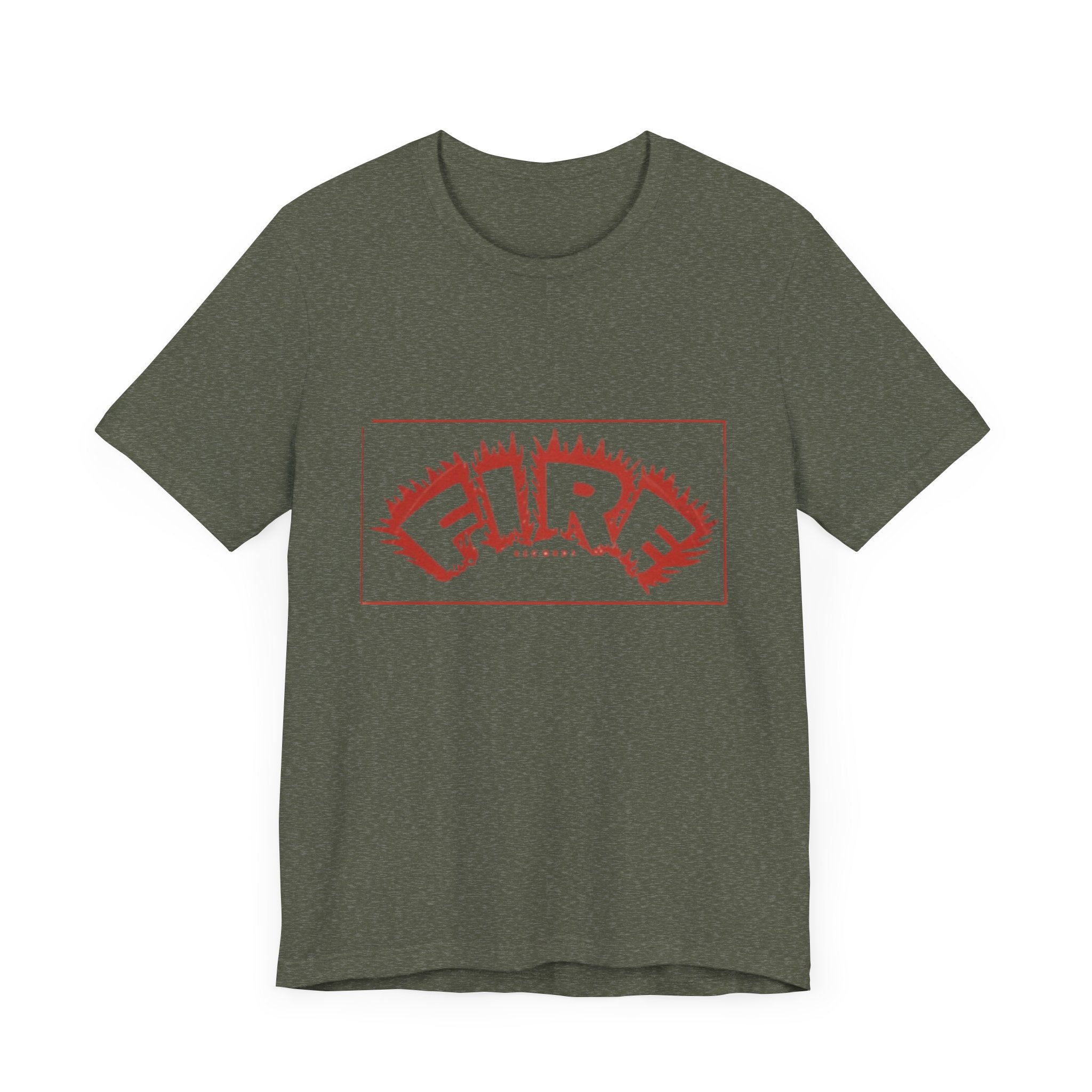 Vintage Fire Records Label Logo Unisex Jersey Short Sleeve T-Shirt - POPvault