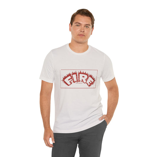Vintage Fire Records Label Logo Unisex Jersey Short Sleeve T-Shirt - T-Shirt