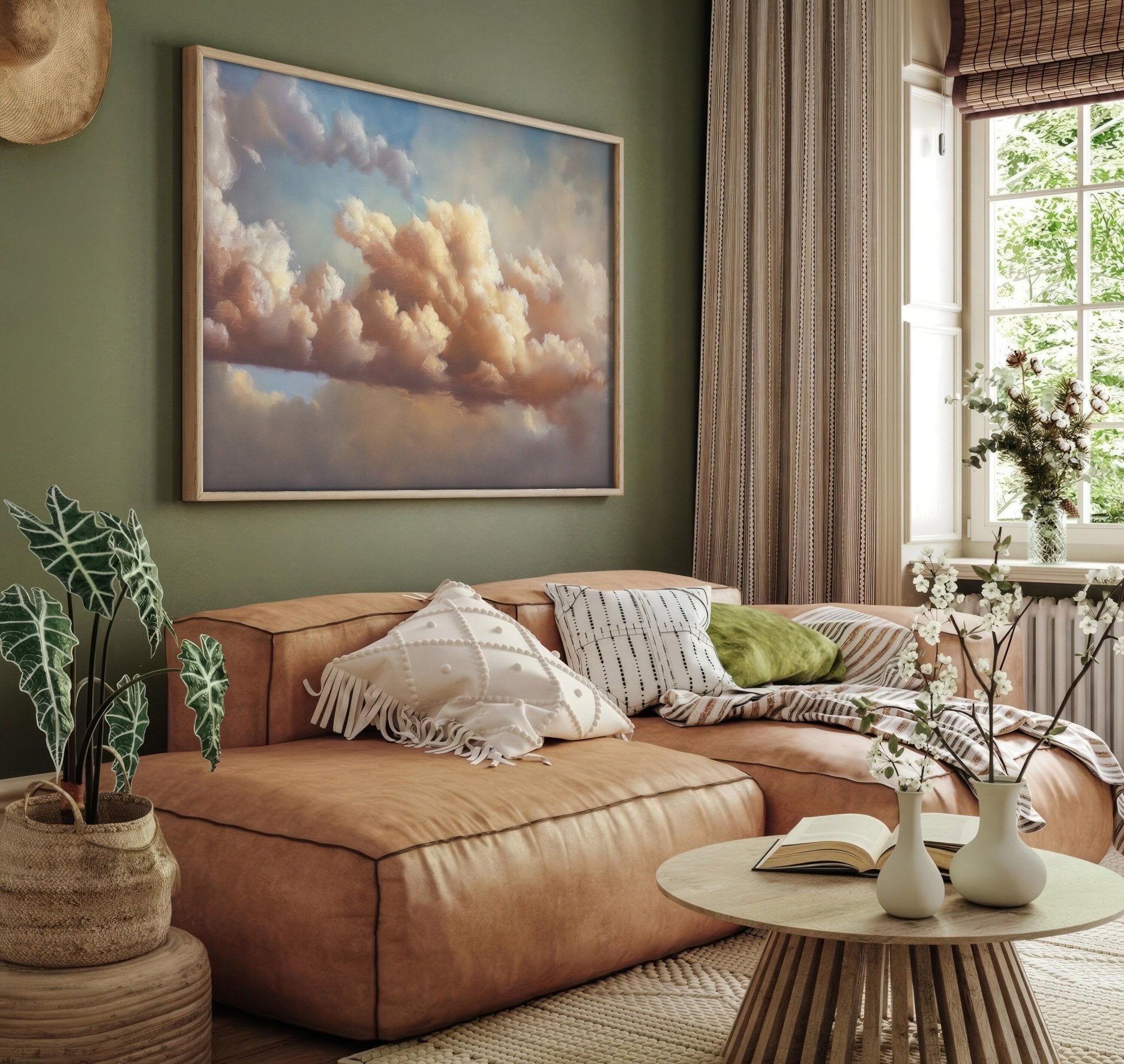 Vintage Floating Moody Cloud Art - POPvault