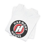 Vintage Harmony House Record Store Logo Unisex Jersey Short Sleeve T-Shirt - POPvault