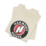 Vintage Harmony House Record Store Logo Unisex Jersey Short Sleeve T-Shirt - POPvault
