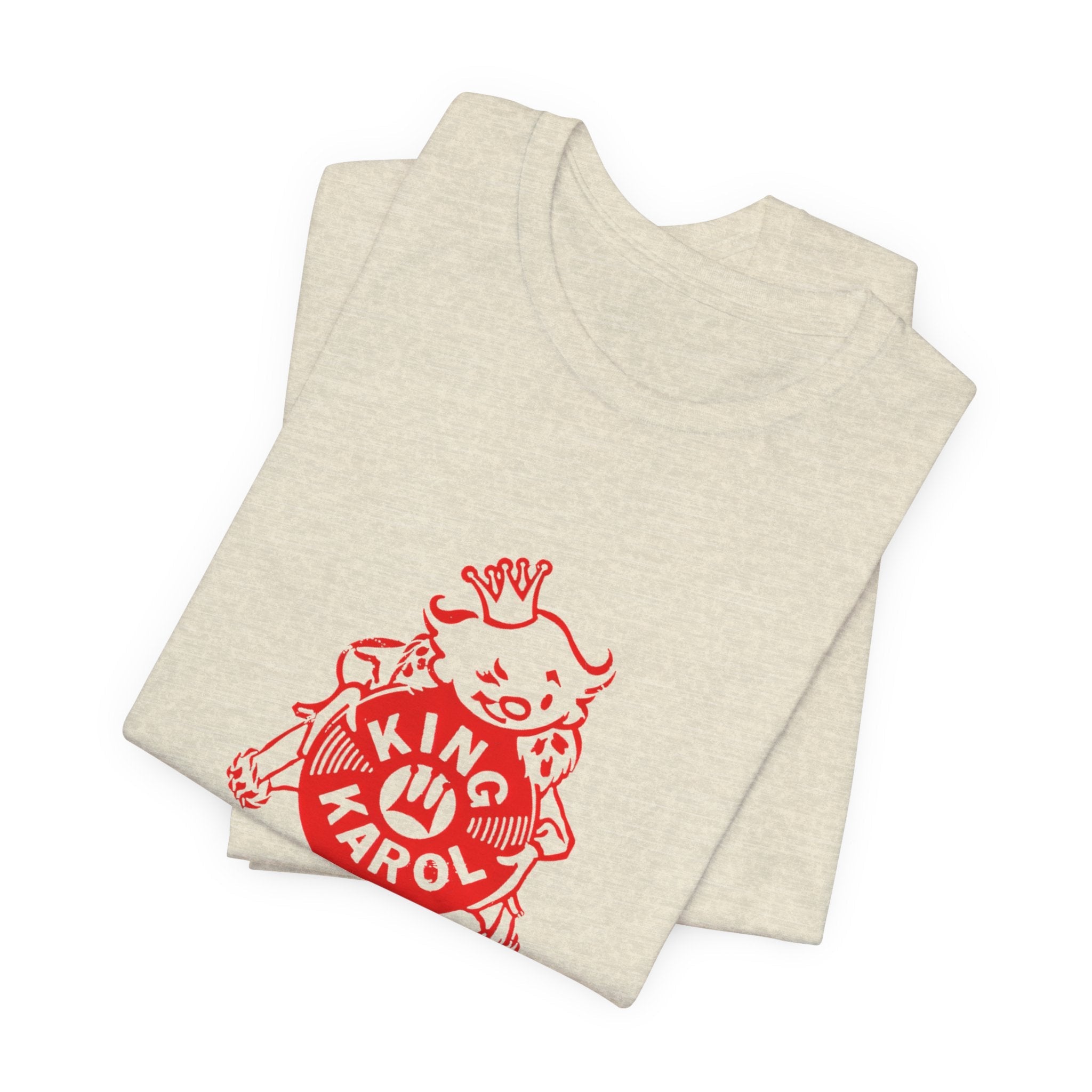 Vintage King Karol Record Store Logo Unisex Jersey Short Sleeve T-Shirt - POPvault
