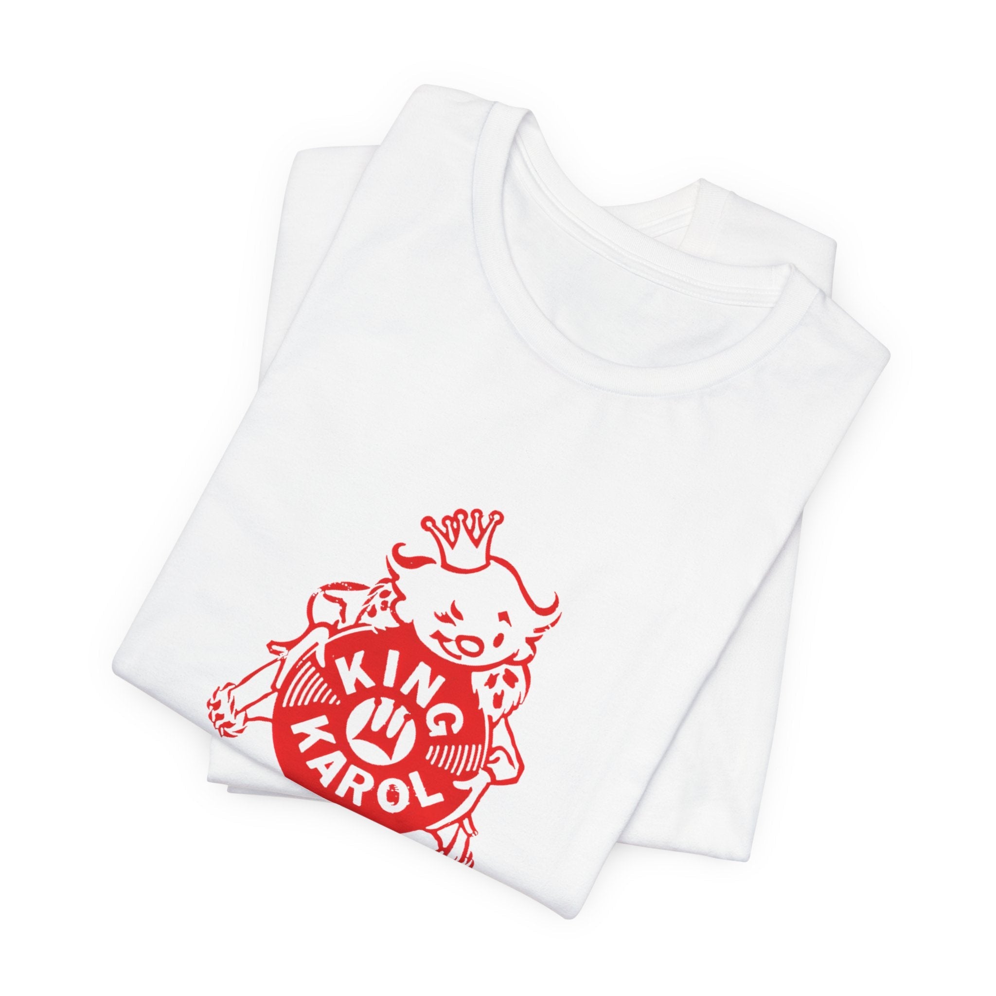 Vintage King Karol Record Store Logo Unisex Jersey Short Sleeve T-Shirt - POPvault