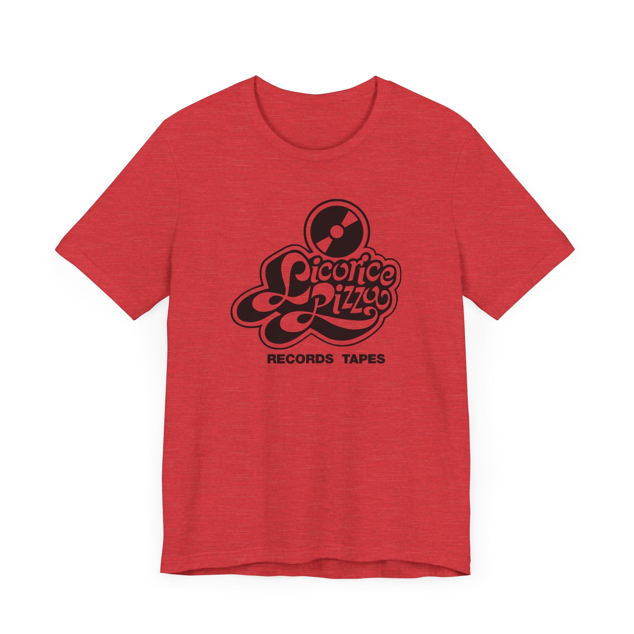 Vintage Licorice Pizza Record & Tapes Store Logo Unisex Jersey Short Sleeve T-Shirt - POPvault