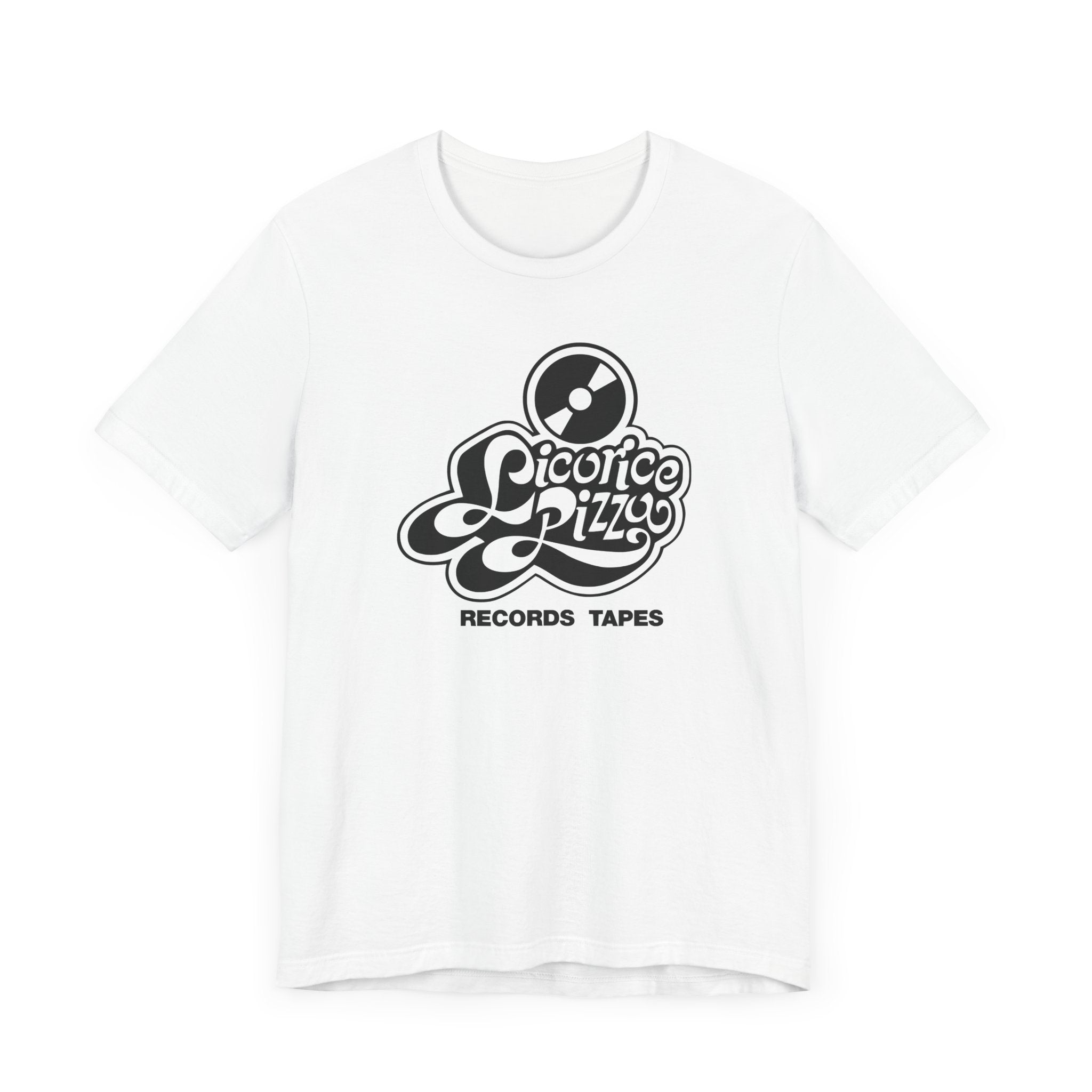 Vintage Licorice Pizza Record & Tapes Store Logo Unisex Jersey Short Sleeve T-Shirt - POPvault
