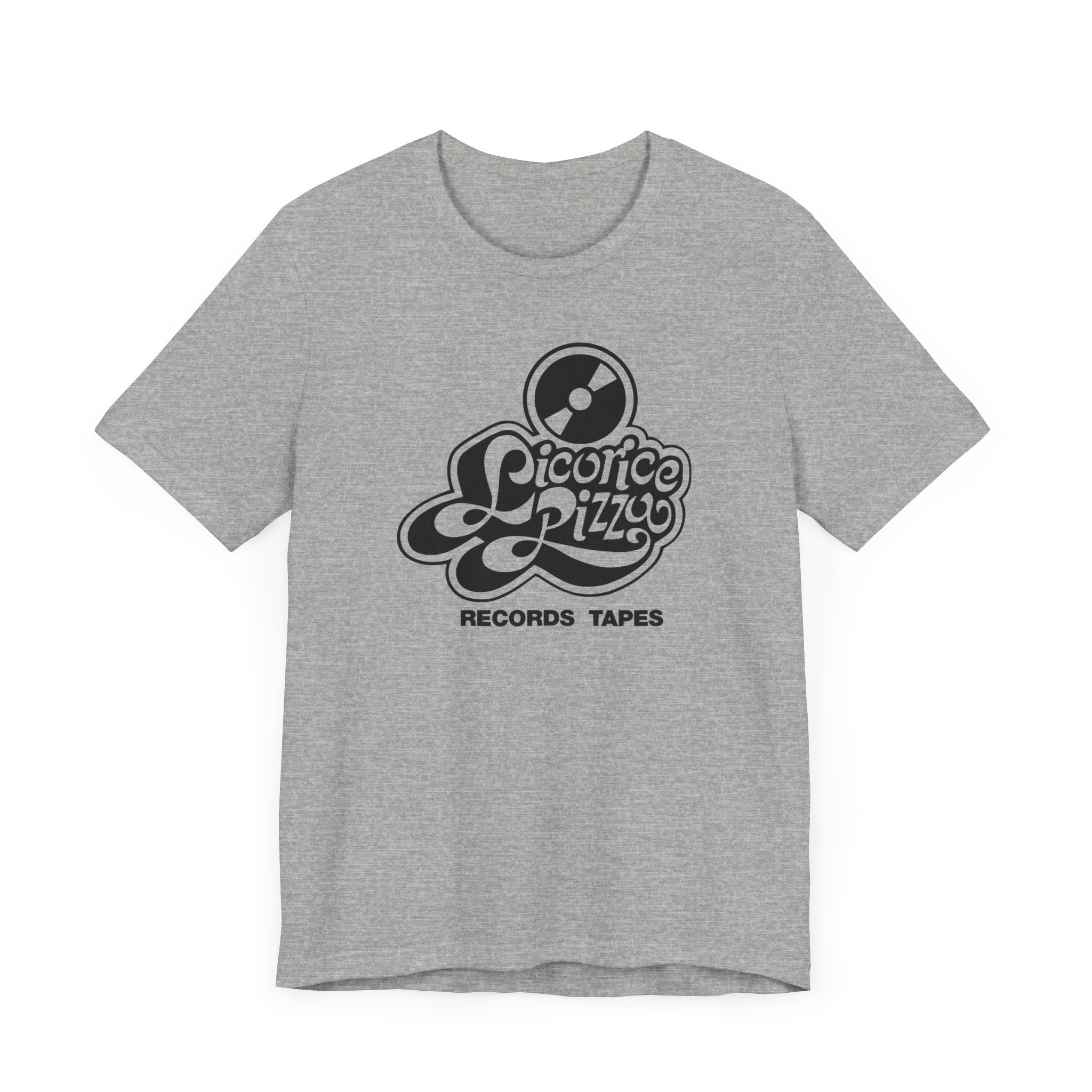 Vintage Licorice Pizza Record & Tapes Store Logo Unisex Jersey Short Sleeve T-Shirt - POPvault