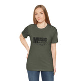 Vintage Music For A Song Logo Unisex Jersey Short Sleeve T-Shirt - POPvault