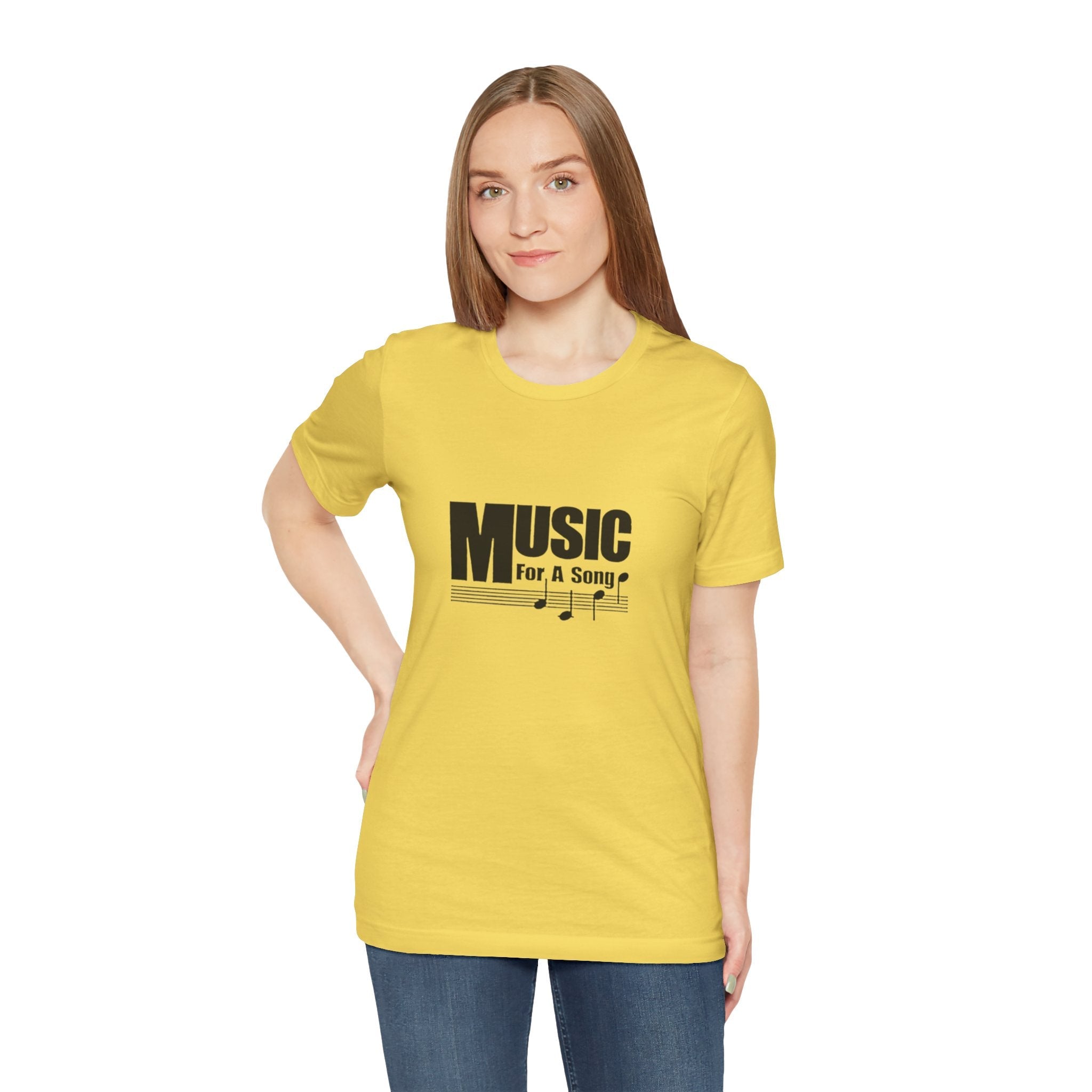 Vintage Music For A Song Logo Unisex Jersey Short Sleeve T-Shirt - POPvault