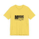 Vintage Music For A Song Logo Unisex Jersey Short Sleeve T-Shirt - POPvault