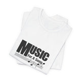 Vintage Music For A Song Logo Unisex Jersey Short Sleeve T-Shirt - POPvault