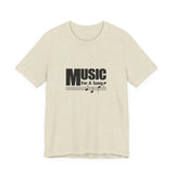 Vintage Music For A Song Logo Unisex Jersey Short Sleeve T-Shirt - POPvault