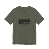 Vintage Music For A Song Logo Unisex Jersey Short Sleeve T-Shirt - POPvault